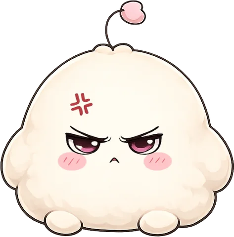 The baby in a sulk